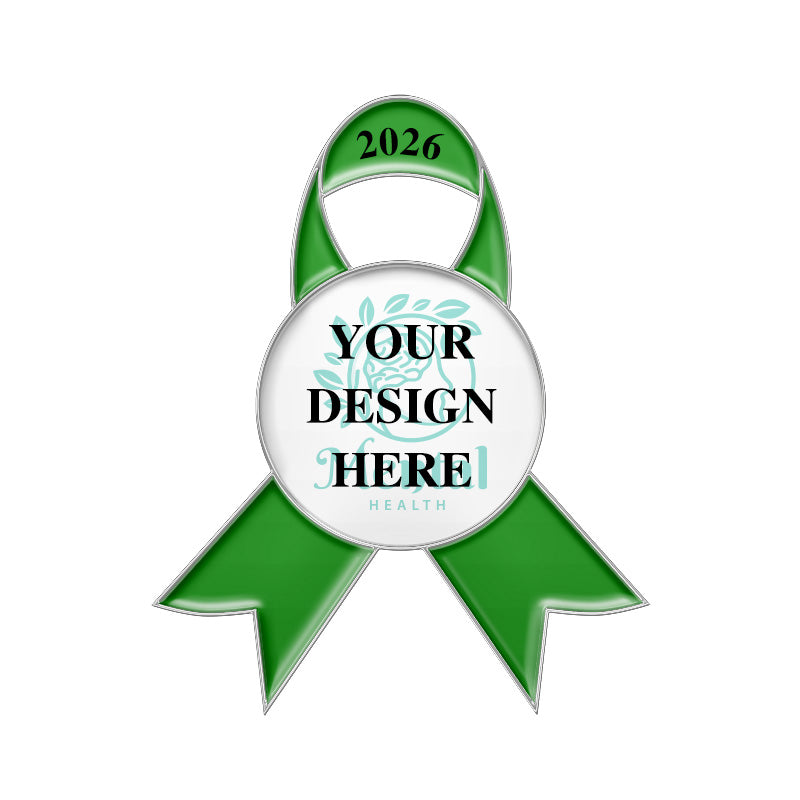 Custom Ribbon Pins with Silver Plating