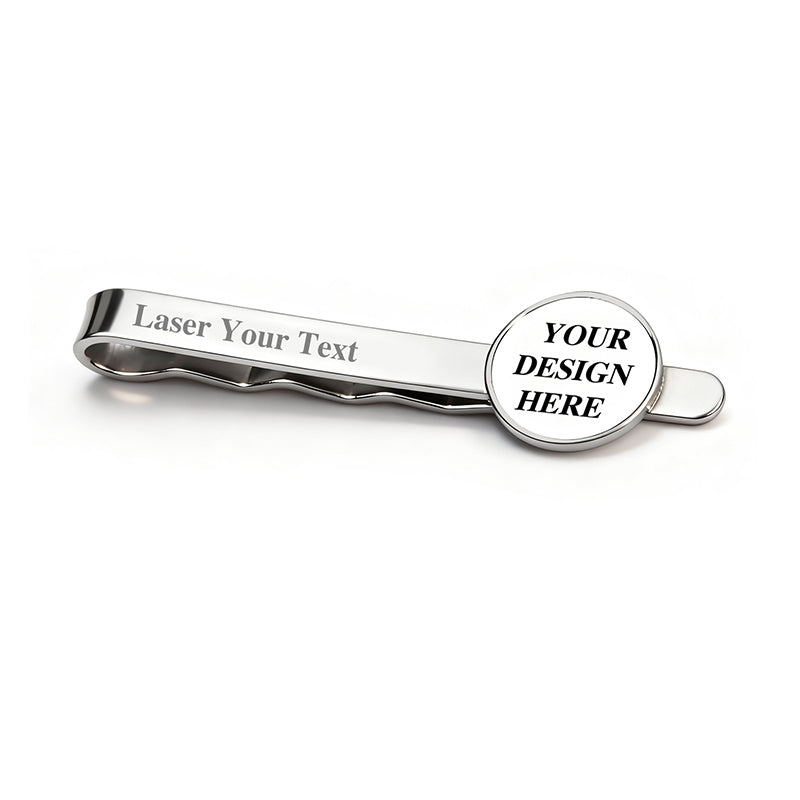 Customize this classic tie bar with your company logo for a sophisticated corporate gift.