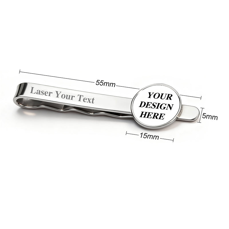 Promote your brand in style with this personalized tie clip, expertly engraved with your logo for a professional look at any business event.