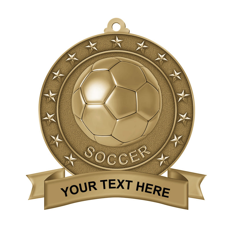 soccer medals for kids -gold