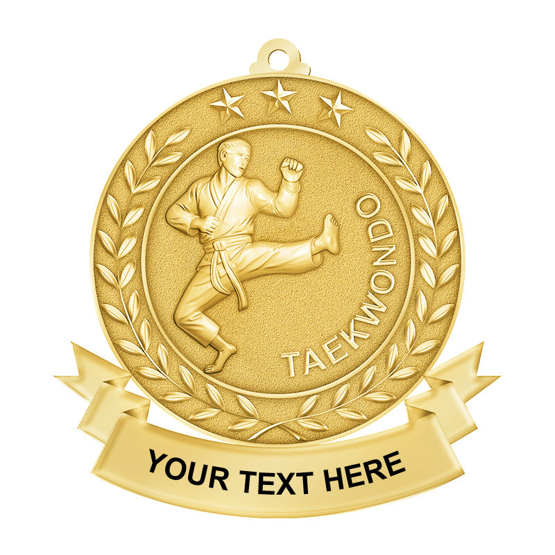 3D taekwondo gold medals