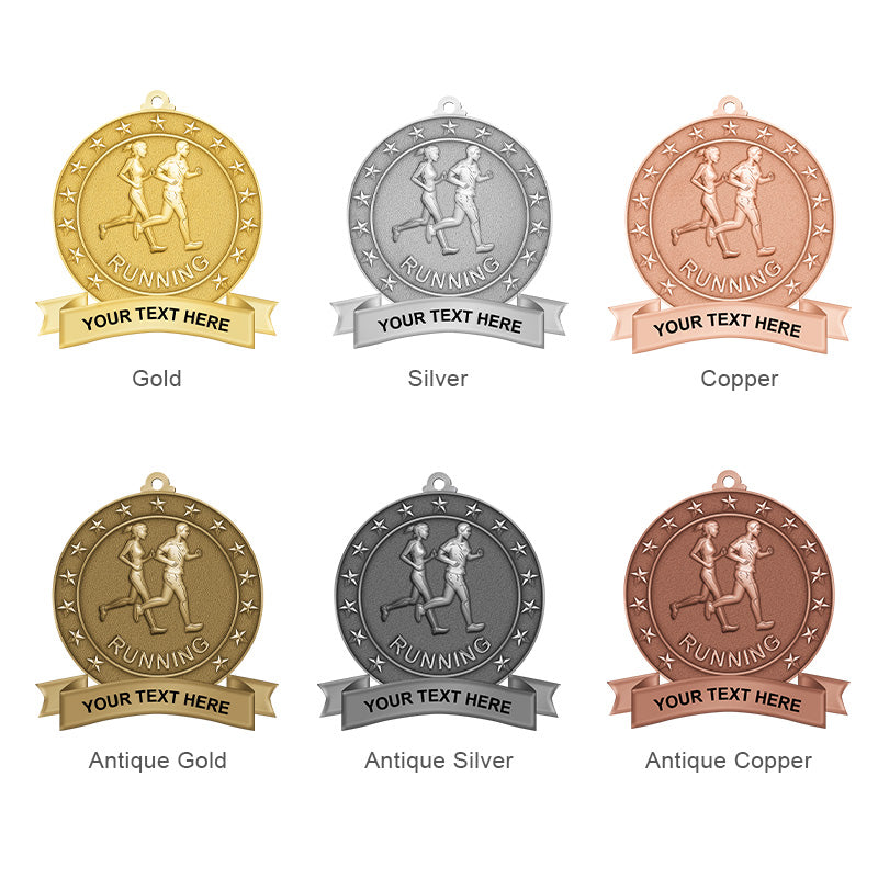Running Medals Collection - 5 pointed stars