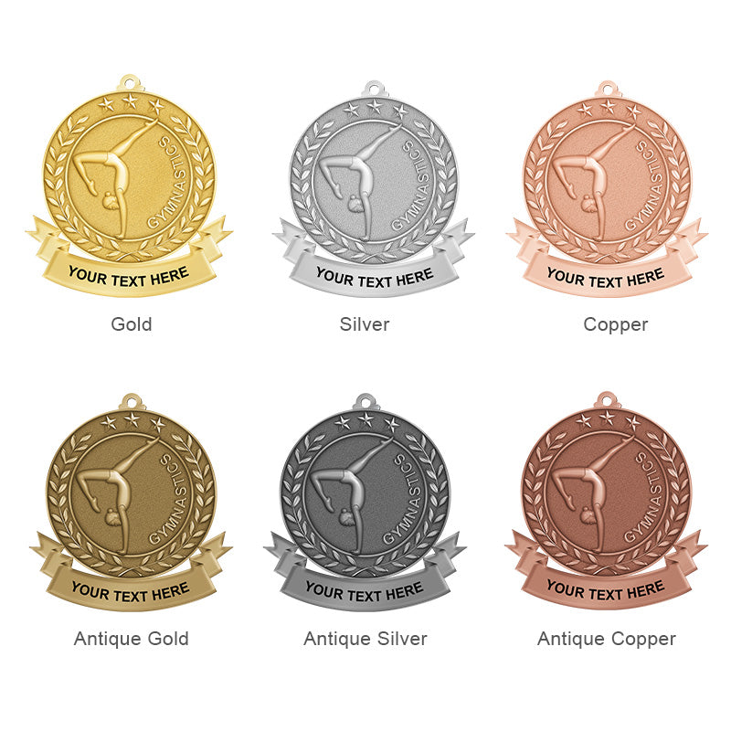 3D Gymnastics Medals