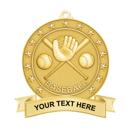 baseball medals little league - gold