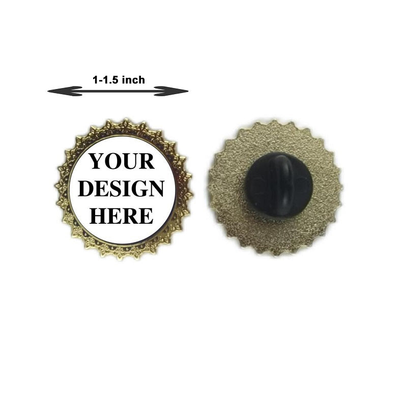 anniversary pins engraved lace round