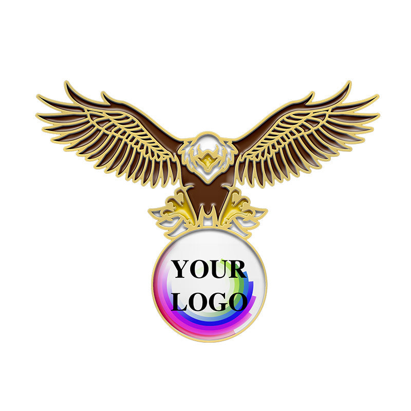 Gold Eagle Pin with Custom Logo