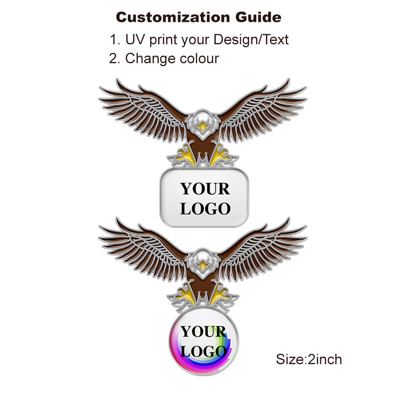 Silver Eagle Pin with Custom Logo