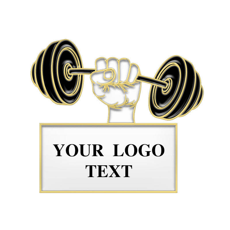 custom logo pins for gym club