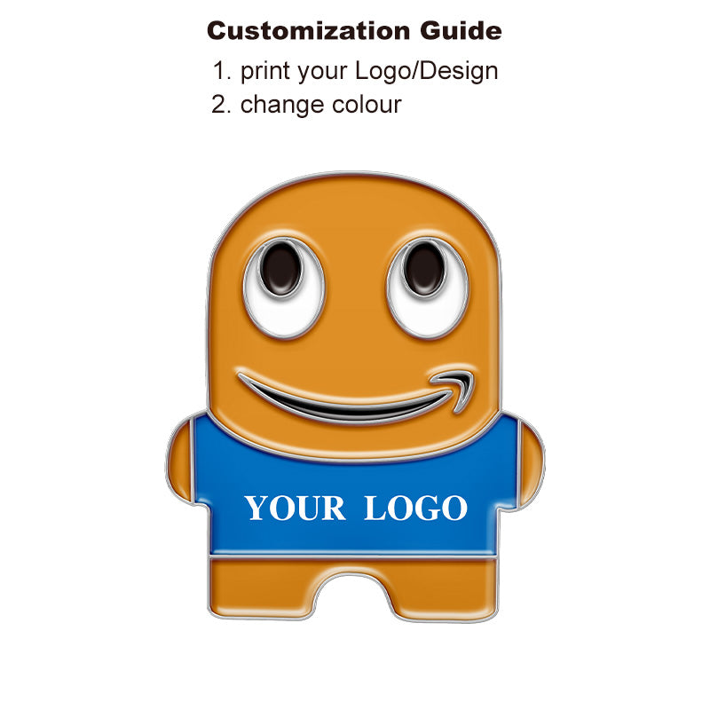 Blue Enamel Vest Peccy Pins with Custom Logo