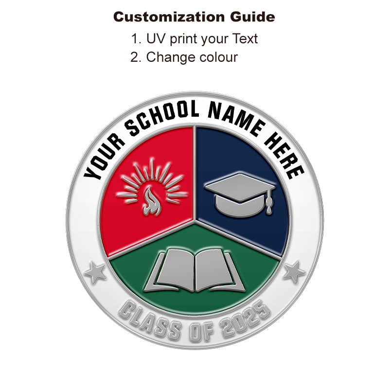 Class of 2025 Graduation Pins Silver