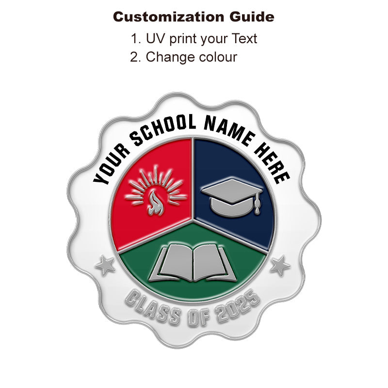School Pin Silver
