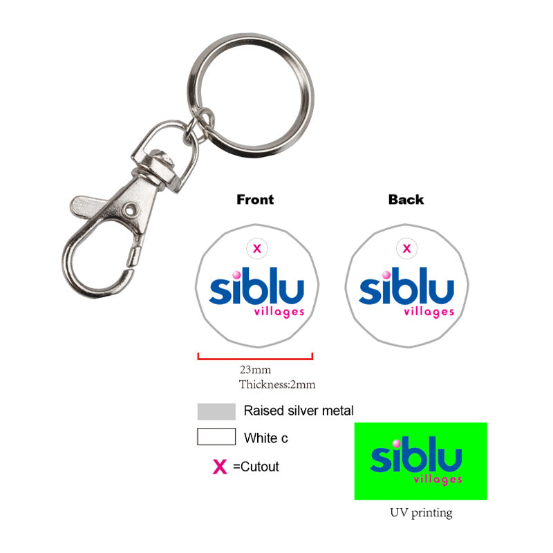 Illustration of step 2 in the custom coin process