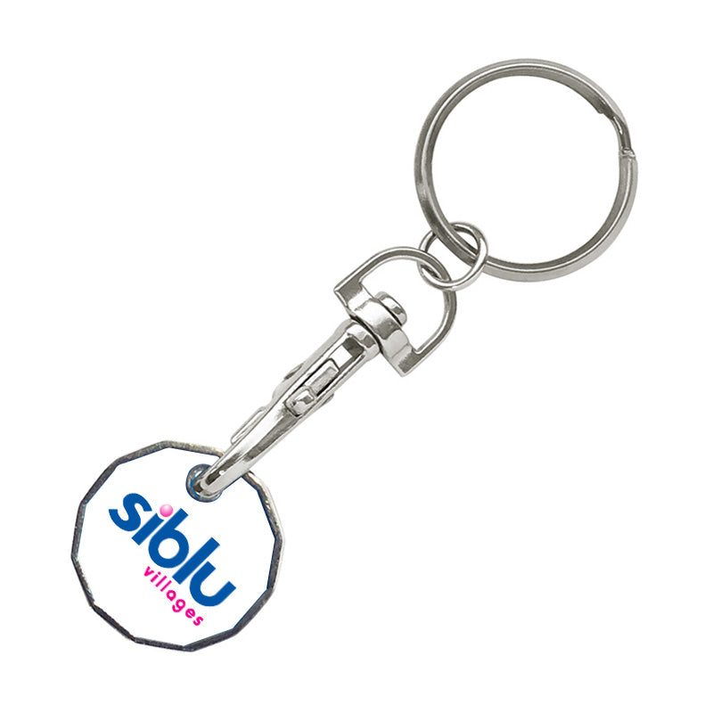 Illustration of the final step in the custom coin process