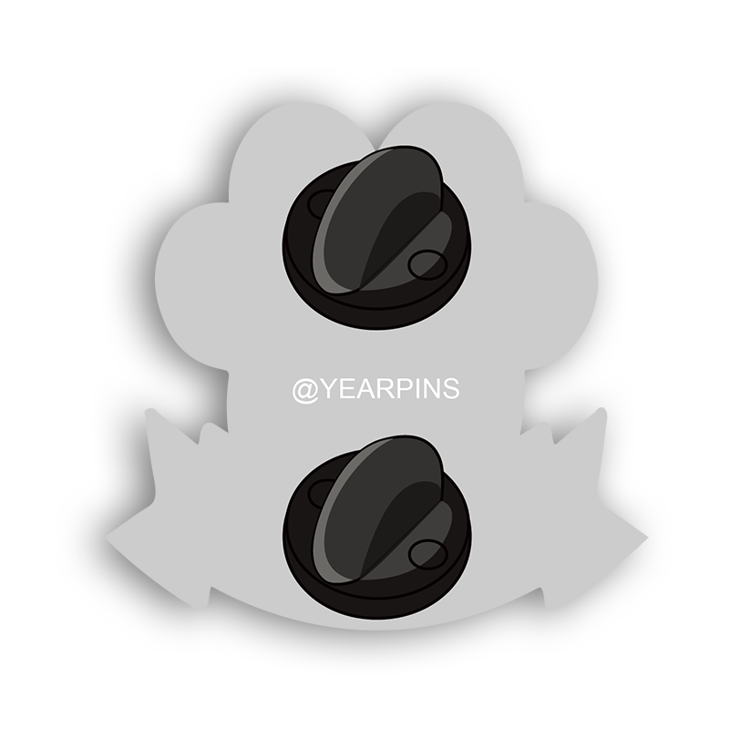 Cat Paw Pin with Custom Logo