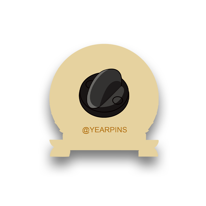 Years of Service Pins with Custom Star Years & Bottom Text