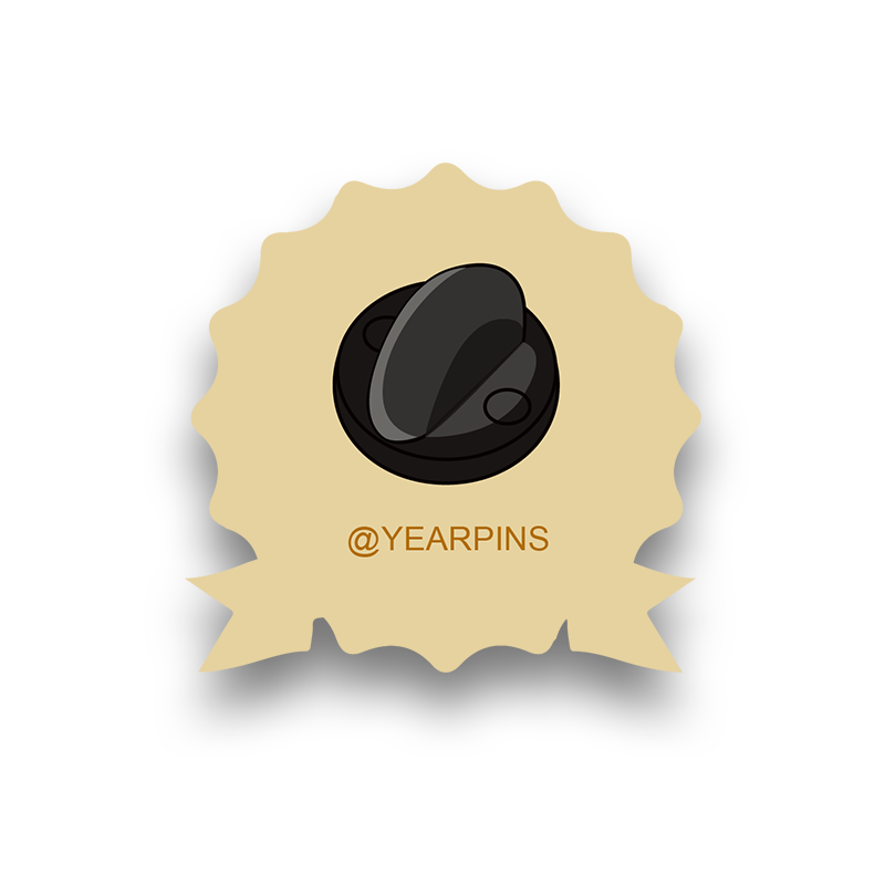Award Pins with Custom Bottom Years & Center Logo