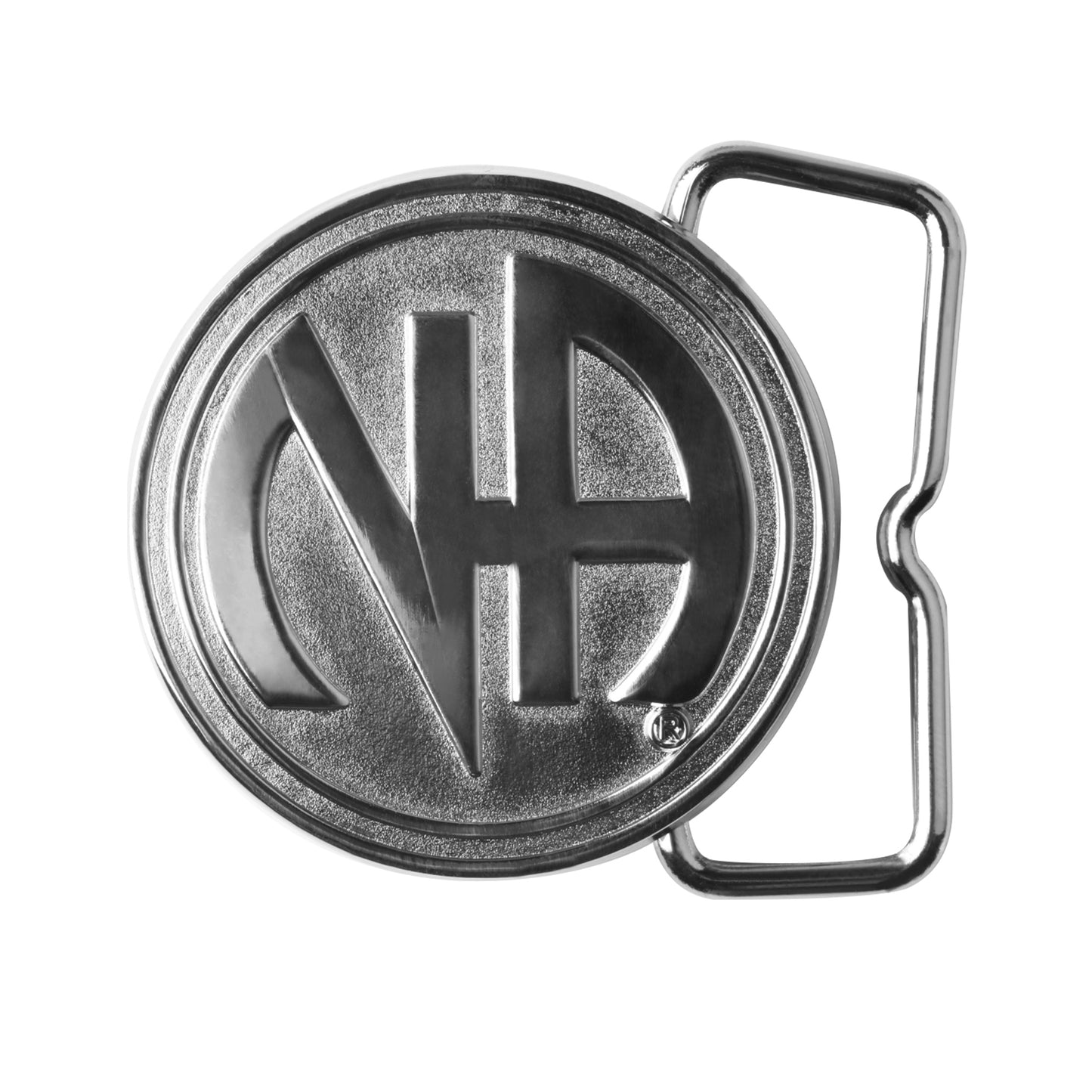 custom round belt buckle