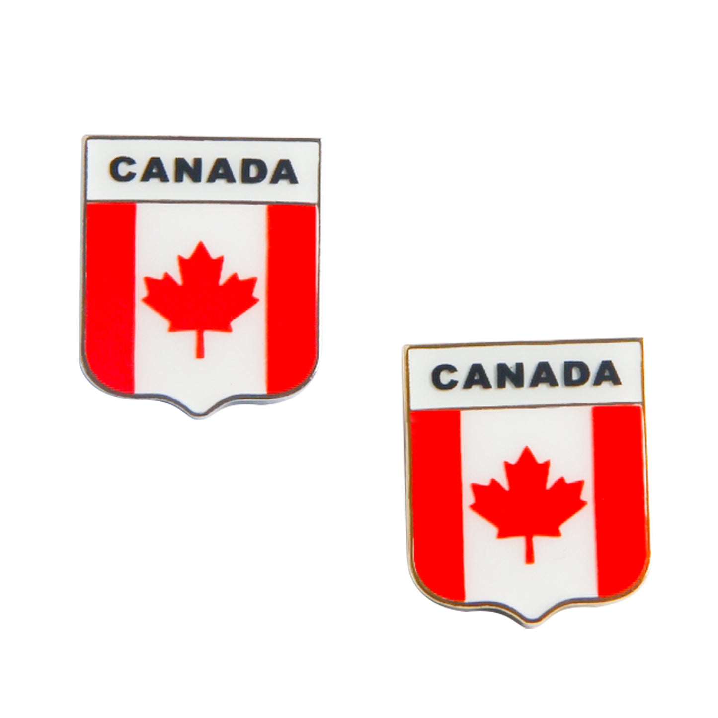 Canadian shield flag pin