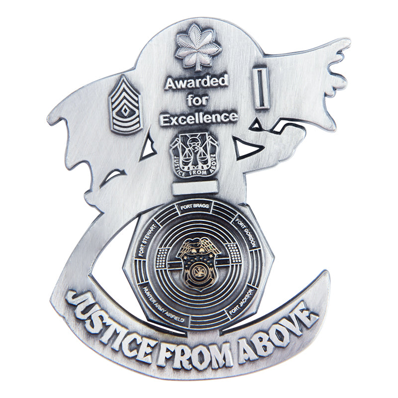 Cut to Shape Challenge Coin