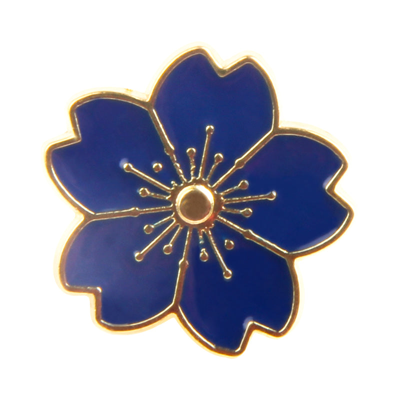 blue cherry blossom pins