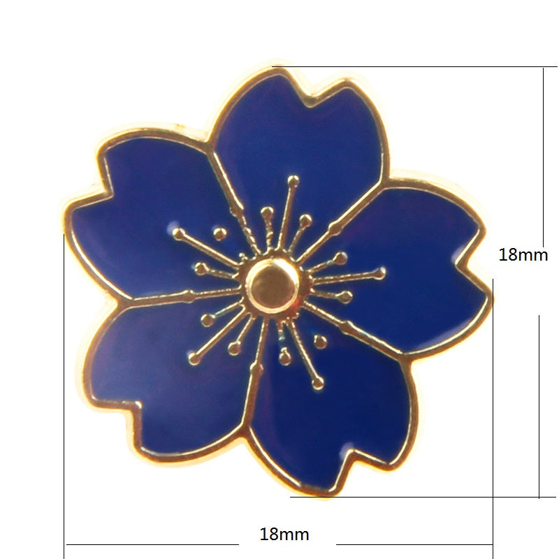 blue cherry blossom pins