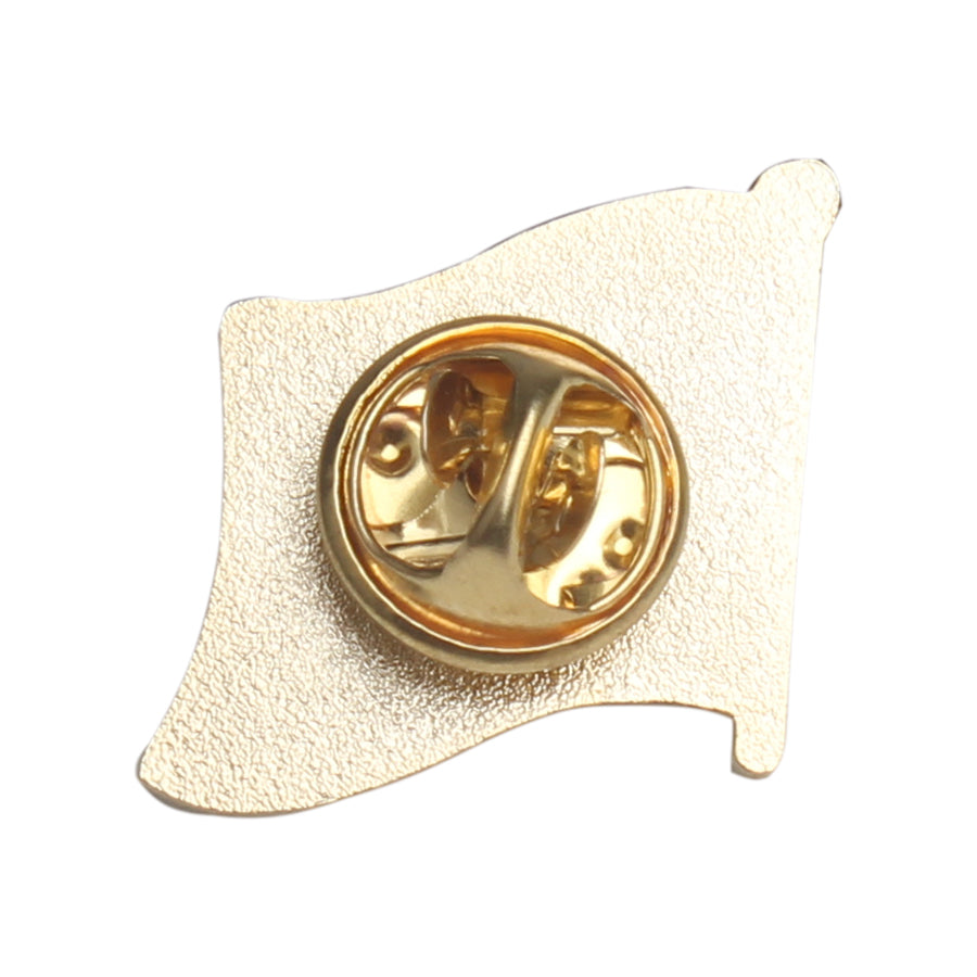 Irish Flag Pin-waving flag back