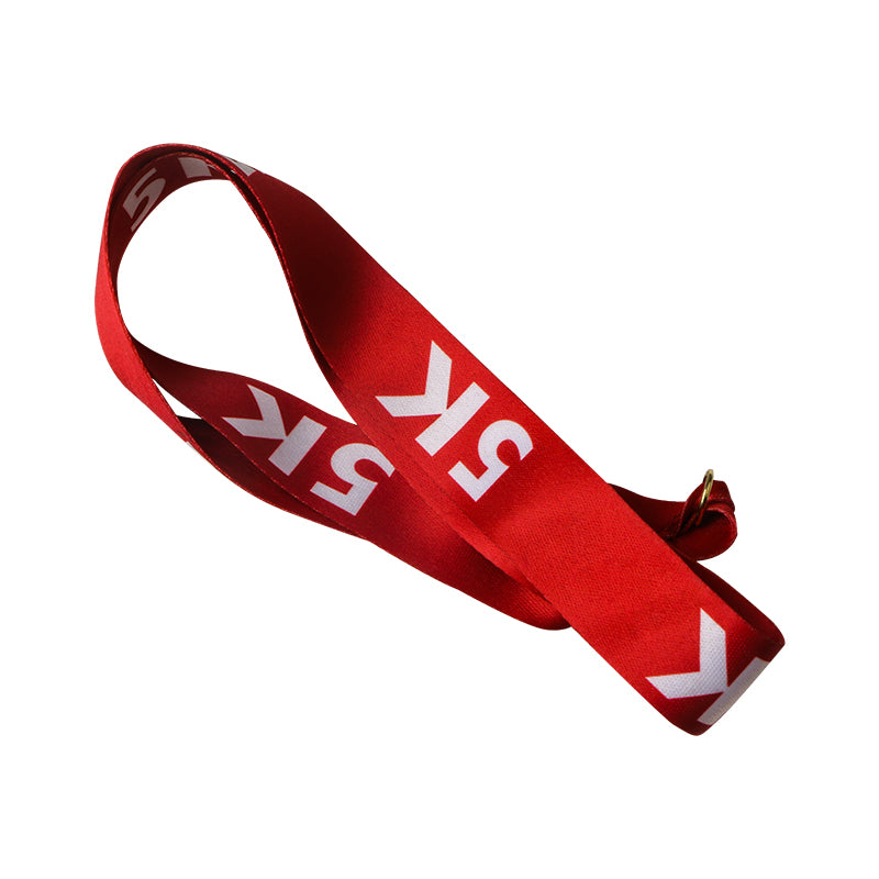 Medal Lanyard with Hook - Red Printed