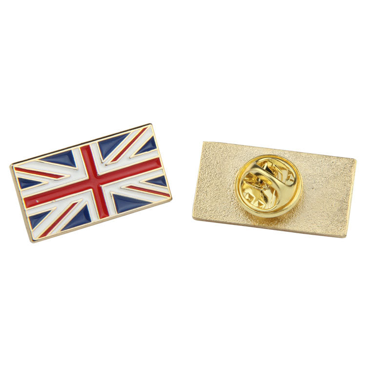 UK Flag Pin Rectangle Shape 05
