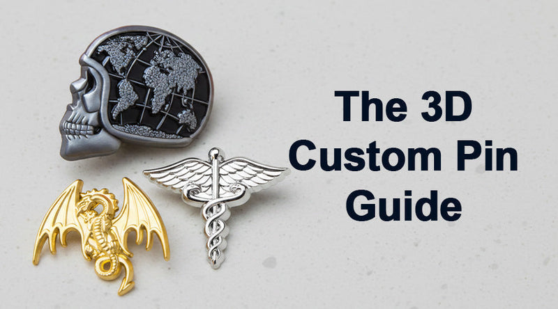 3D Custom Pins: Molded, Die Cast, and Raised Designs