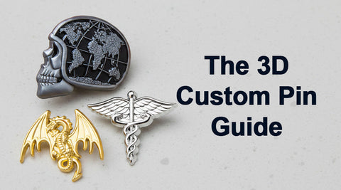 3D Custom Pins: Molded, Die Cast, and Raised Designs
