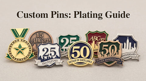 Custom Pin Finishes: Gold, Silver, Bronze, Brass, and More