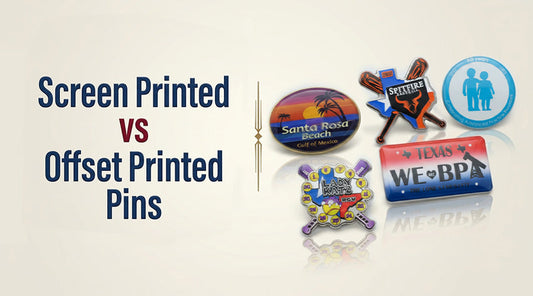 Screen Printed vs Offset Printed Pins: A Visual Guide