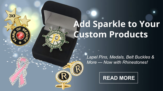 Custom Rhinestone Lapel Pins