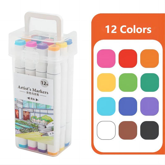 Custom Oil-based double-ended marker pen painting set with your logo