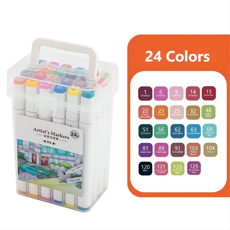 Custom Oil-based double-ended marker pen painting set with your logo