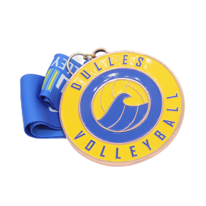 Custom volleyball medals