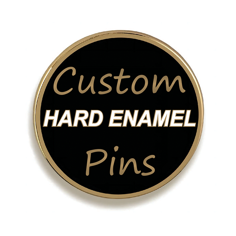 custom gold hard enamel lapel pins