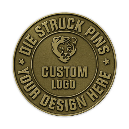 Die struck pins