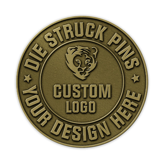 Die struck pins