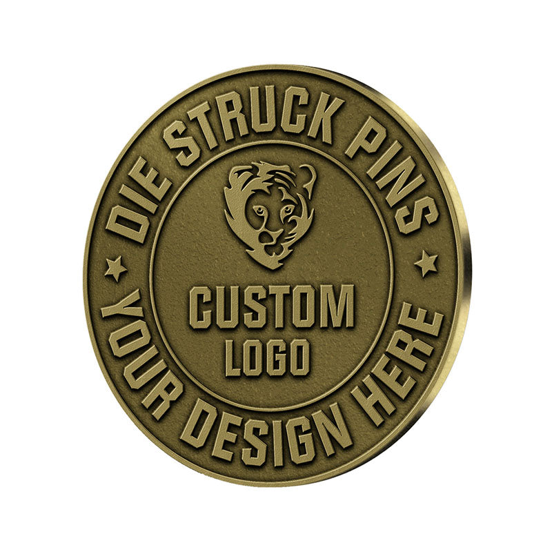 Die struck pins