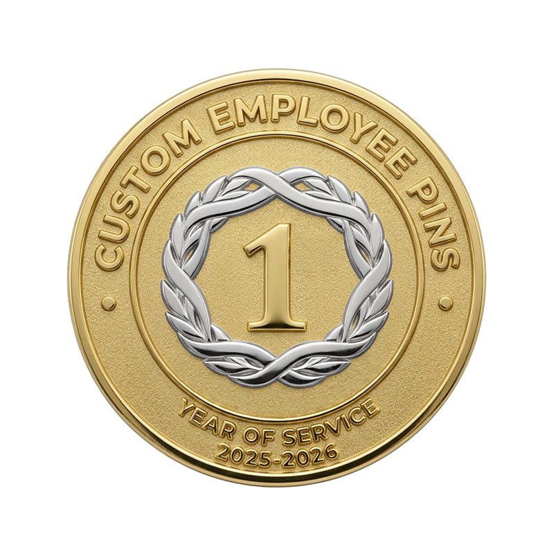 Employee Pins with Custom Milestone Texts