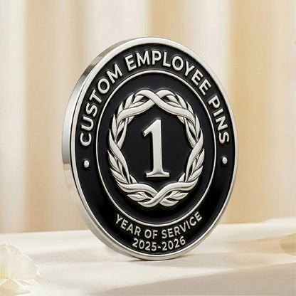 Employee Pins with Custom Milestone Texts
