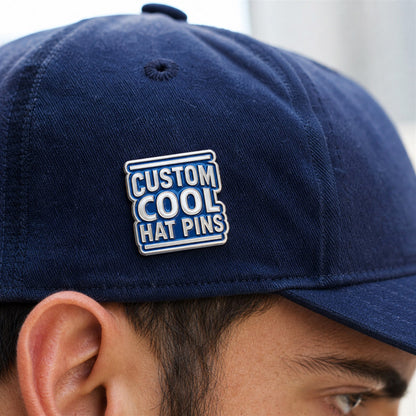 Cool hat pins styled on apparel for streetwear, clubs, teams, events, and custom fashion pin collections