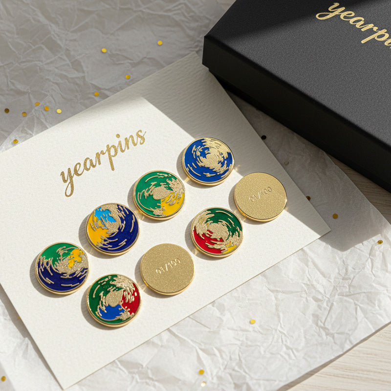 Enamel Pins Serialized Limited Edition Numbering is used in collectible enamel pins drops to create scarcity (e.g. 01/100 custom enamel pins bulk runs).