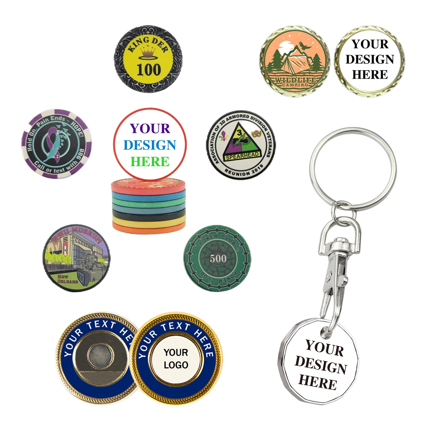 Bulk Order of Customized Metal Coins for Branded Giveaways