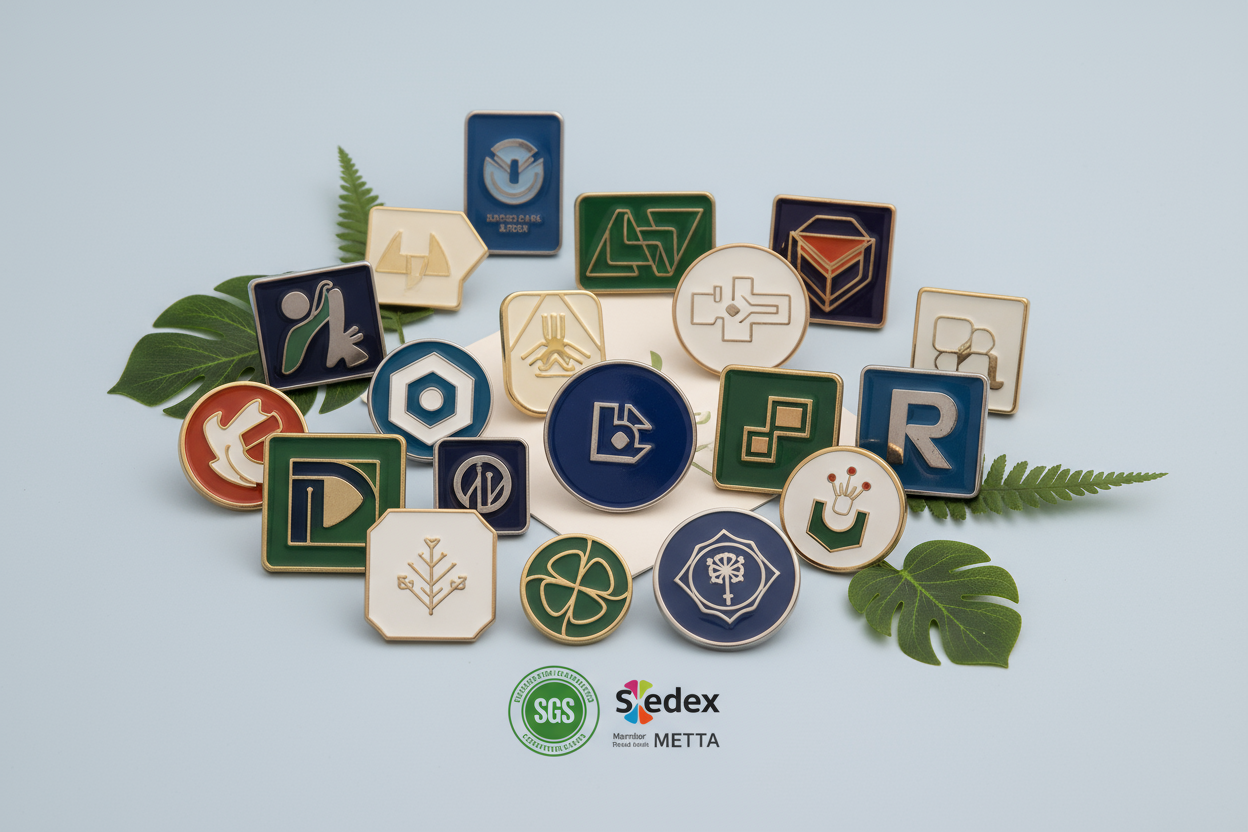 Our custom pins are all SGS and Sedex certified. Your brand gets quality products that also support sustainability.
