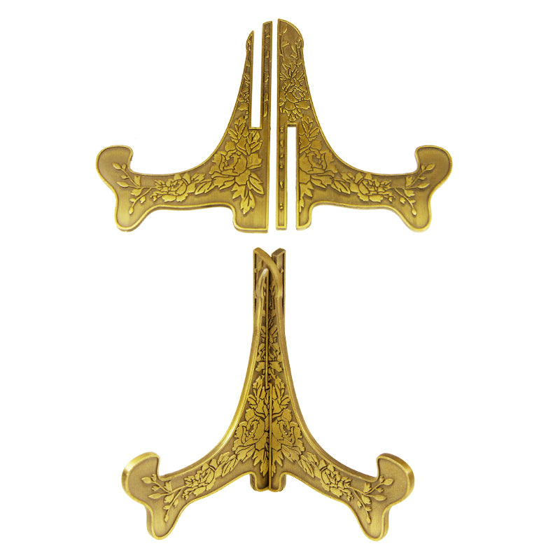 gold salver stand