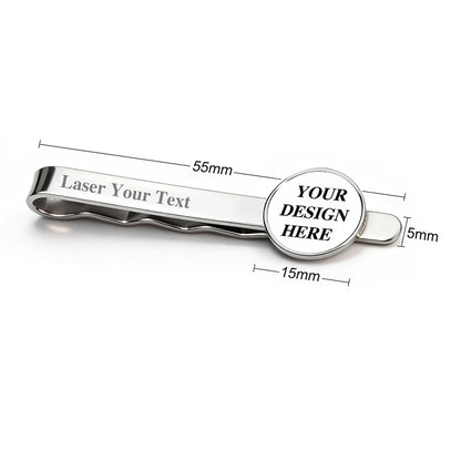 Promote your brand in style with this personalized tie clip, expertly engraved with your logo for a professional look at any business event.