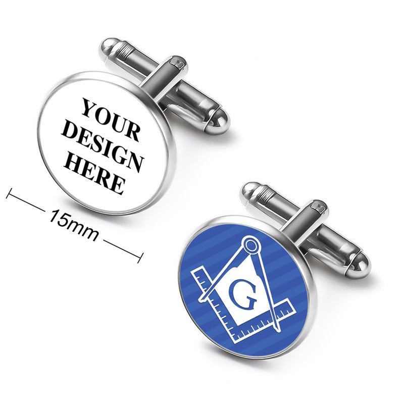 Sophisticated cufflinks for men, perfect for engraving with a company logo for a polished professional look.
