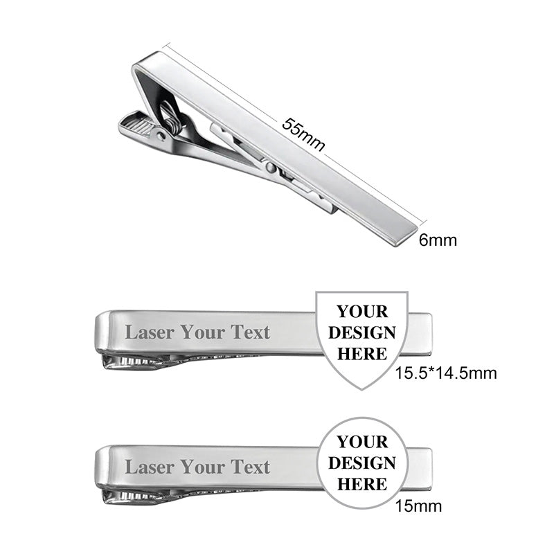 Personalized tie bar for professional wear.